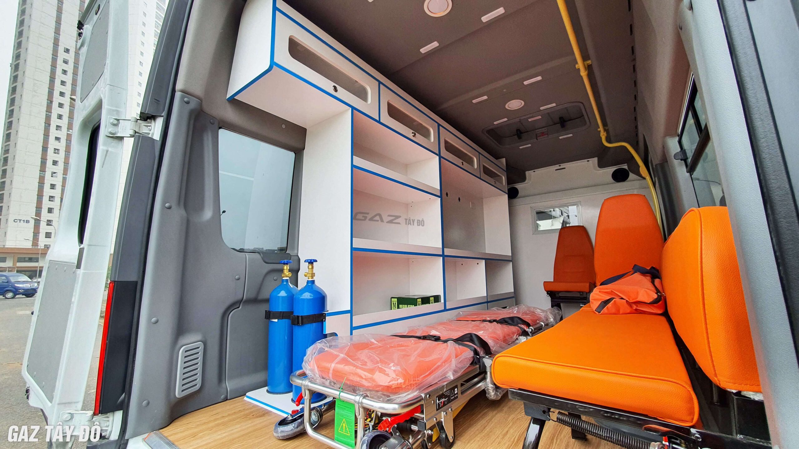 thiết bị xe gaz cứu thương