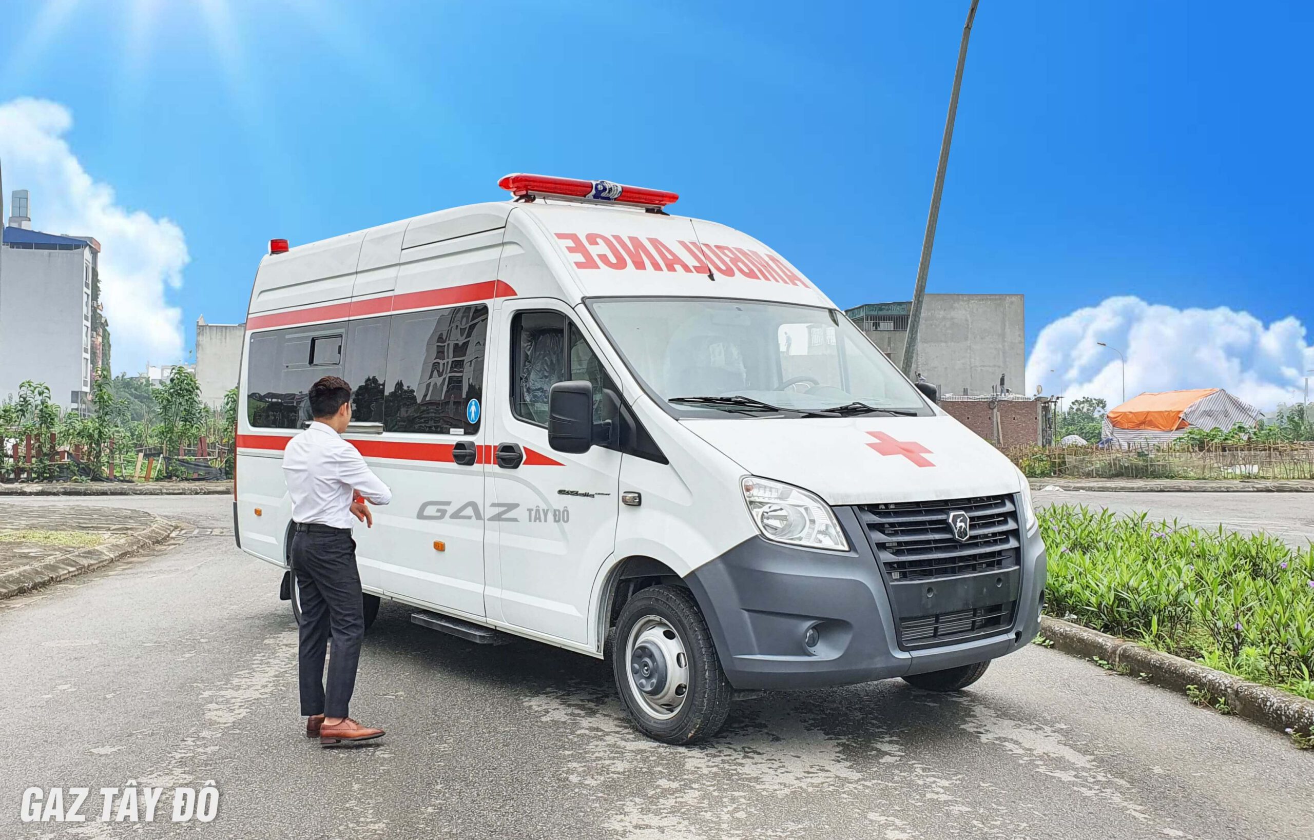 xe gaz cứu thương