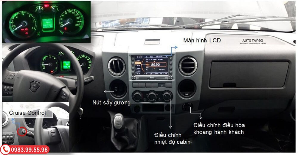 nội thất gaz van 6 chỗ