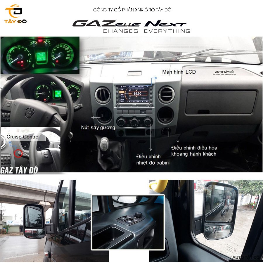 khoang cabin xe khách gaz 17 chỗ