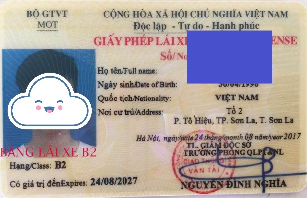 Bằng lái xe ô tô hạng B2