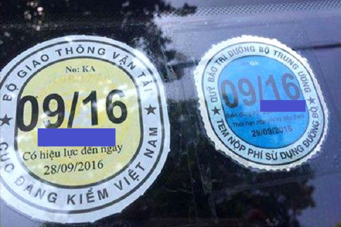 tem đăng kiểm ô tô