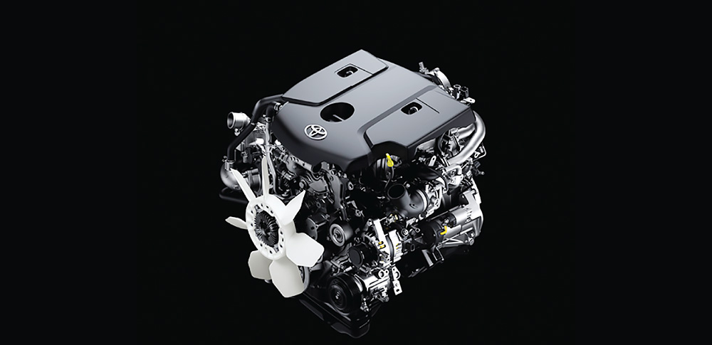 động cơ của Toyota Hiace 16 chỗ