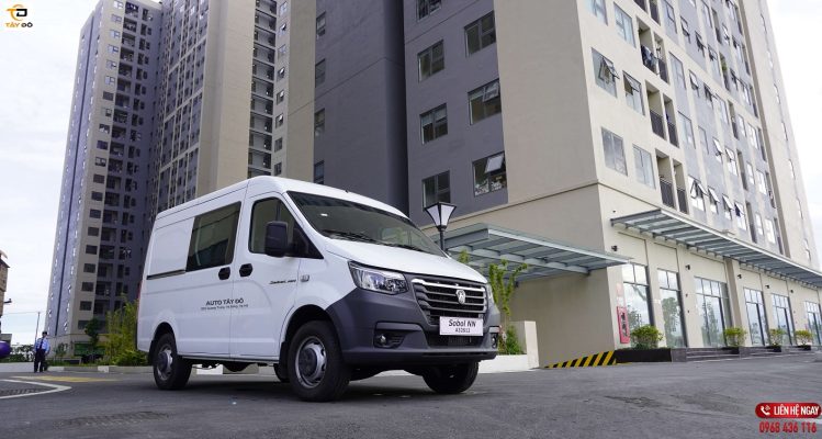 ngoại hình xe tải van gaz sobol nn 6 chỗ